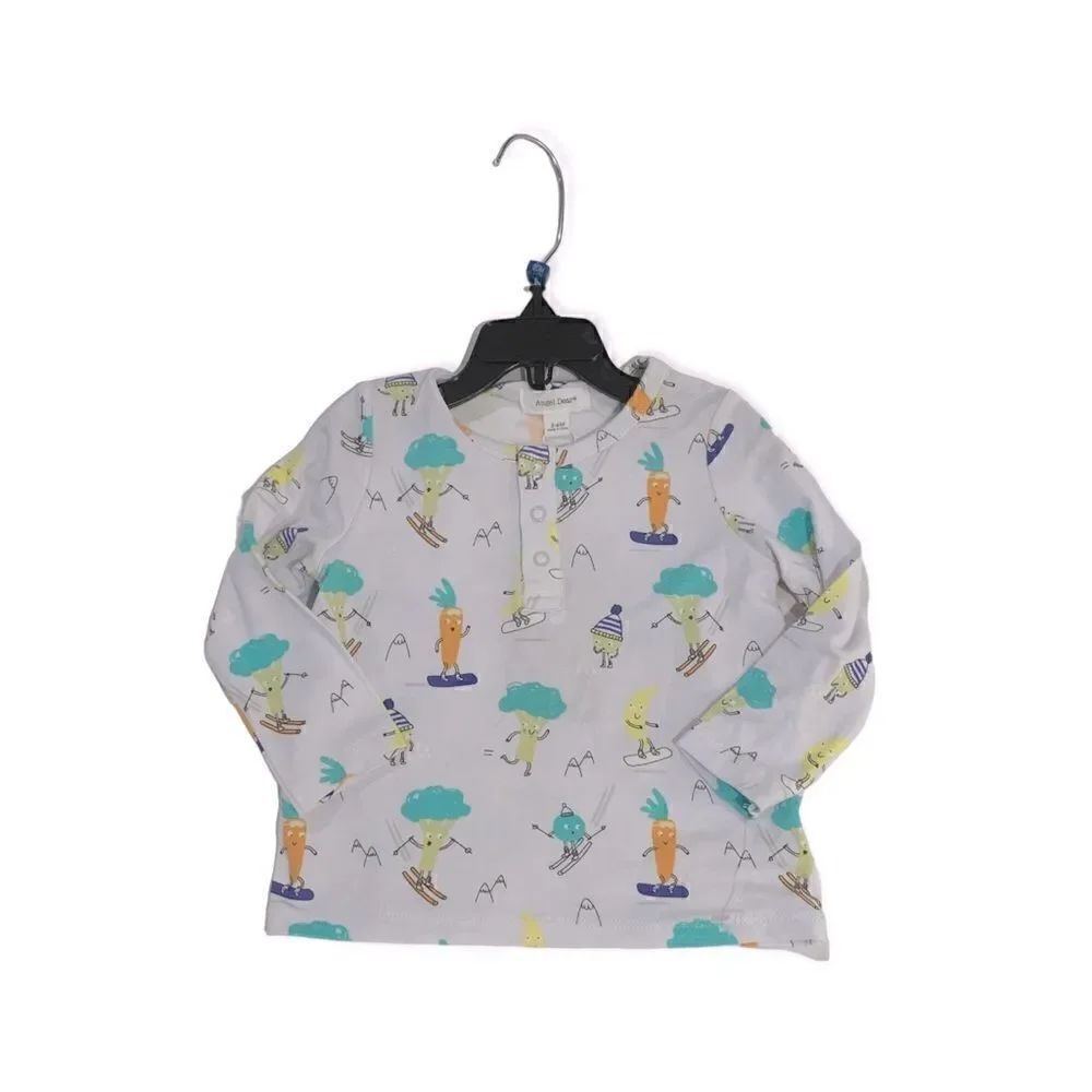 Angel Dear Long Sleeve Organic Cotton Shirt, New, 3-6 months